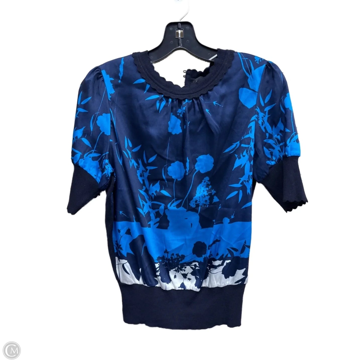 Top Short Sleeve By Ted Baker In Blue, Size: S