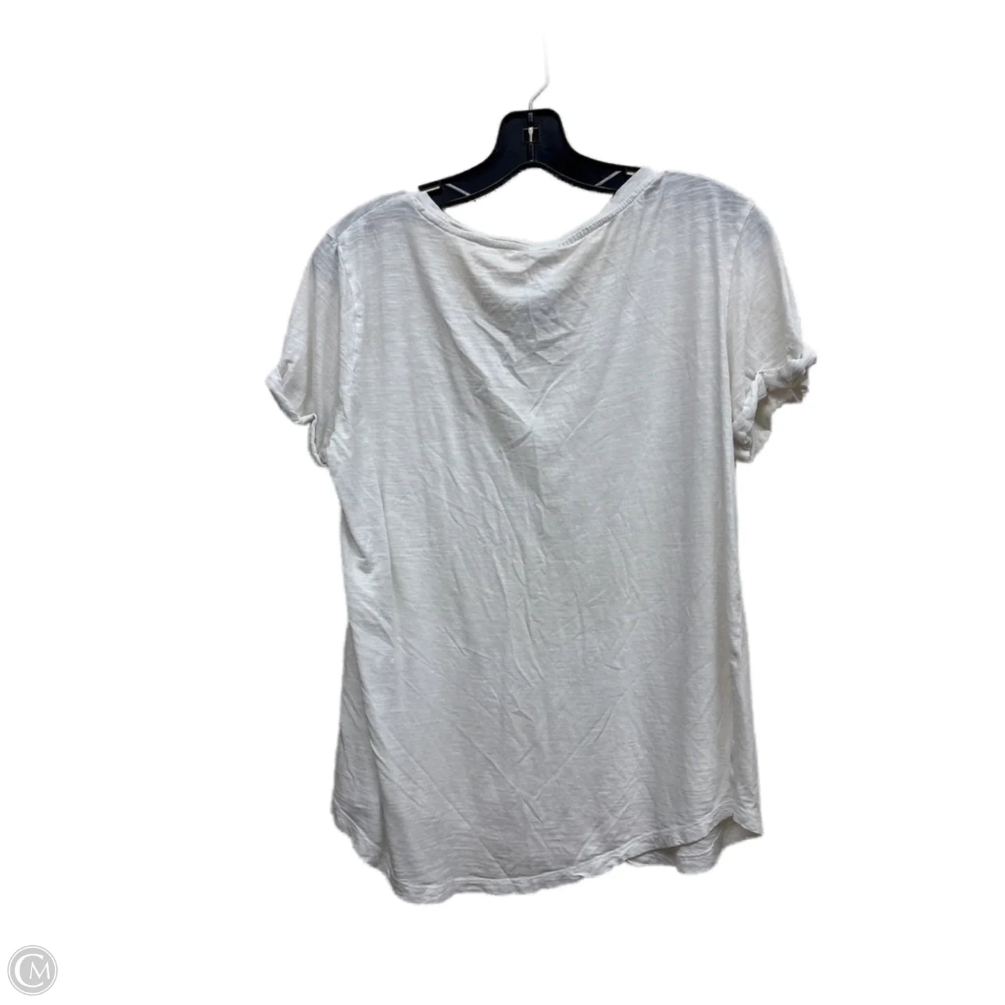 Top Short Sleeve By H&m In White, Size: M