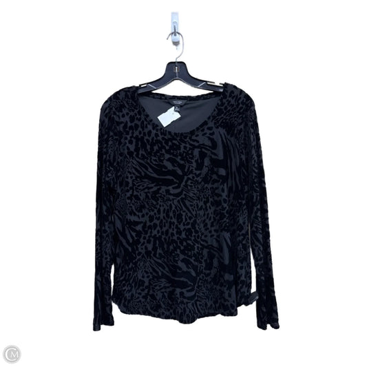 Top Long Sleeve By Simply Vera In Black, Size: Xl