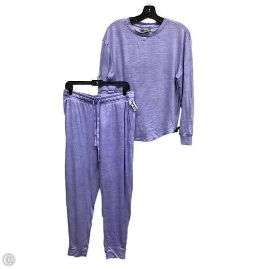 Pajamas 2pc By Loft In Purple, Size: M