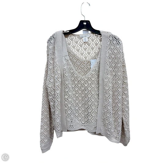 Sweater 2pc By Jessica Simpson In Cream, Size: S