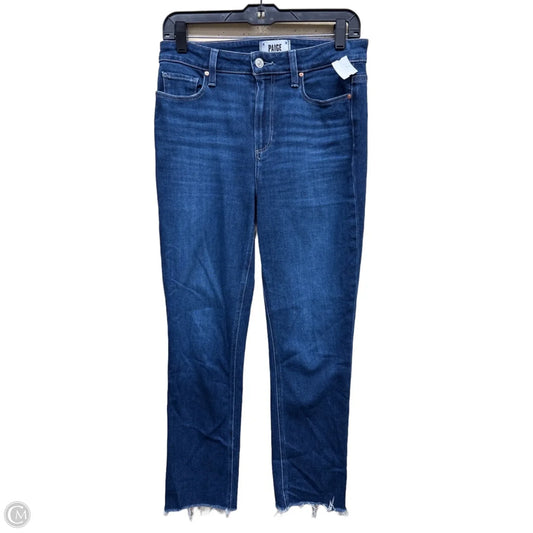 Jeans Straight By Paige In Blue Denim, Size: 6