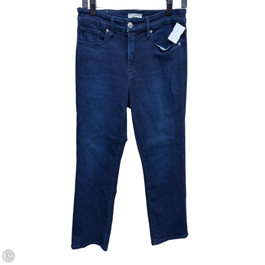 Jeans Straight By Good American In Blue Denim, Size: 6