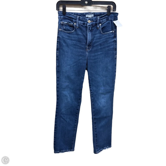 Jeans Straight By Good American In Blue Denim, Size: 6