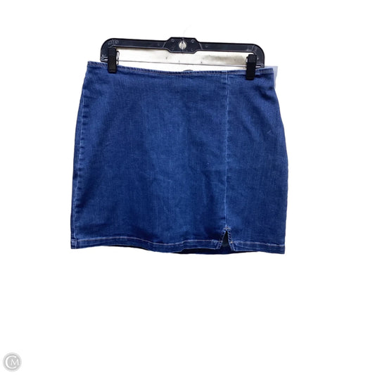 Skirt Mini & Short By Wild Fable In Blue Denim, Size: 12