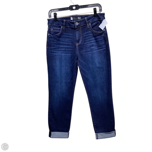 Jeans Straight By Kut In Blue Denim, Size: 4