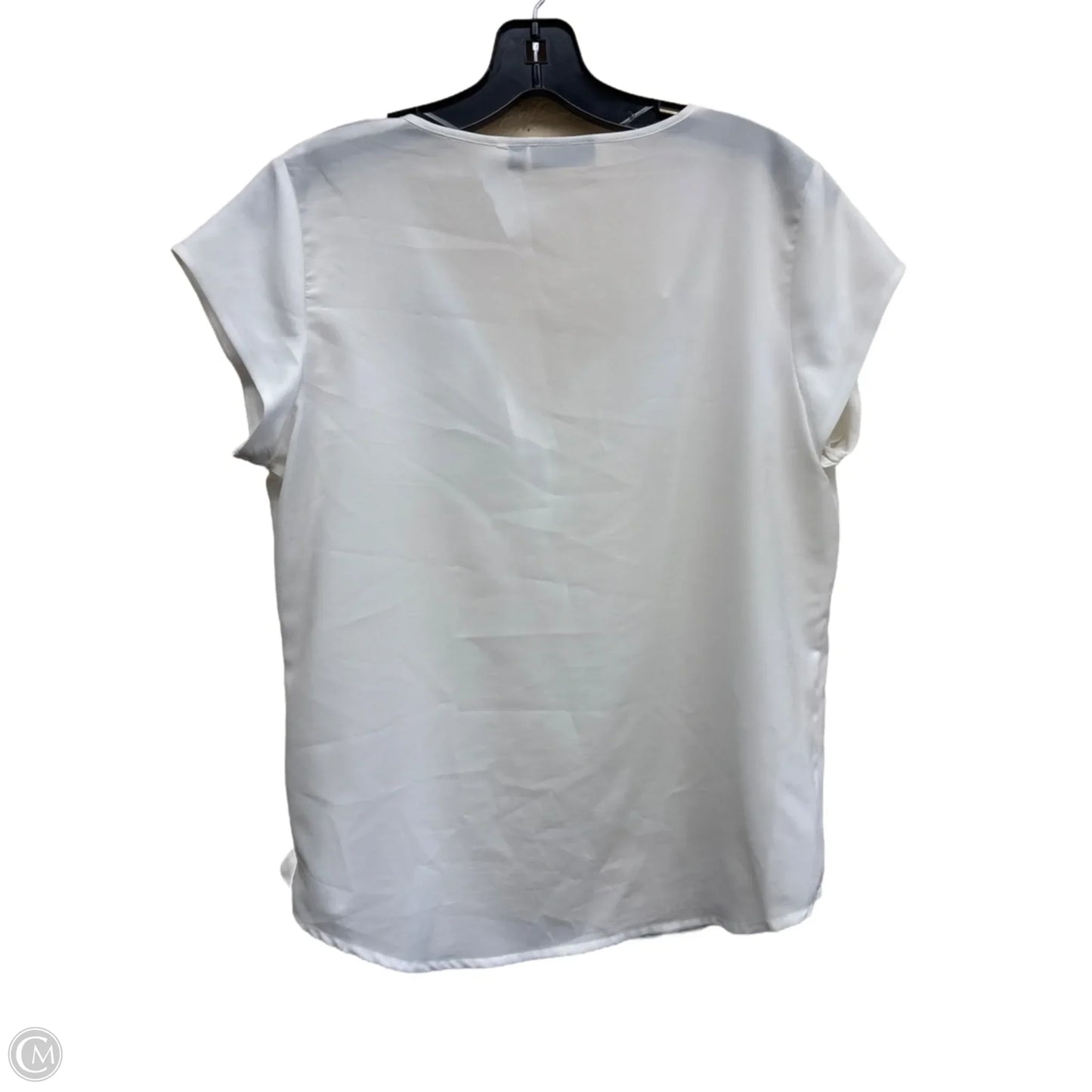 Top Short Sleeve By Apt 9 In White, Size: M