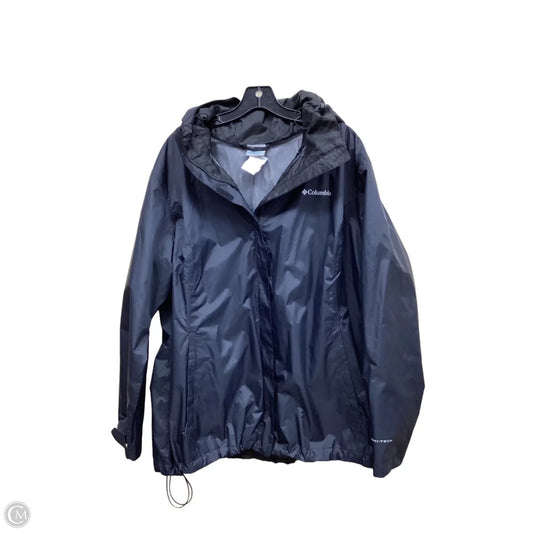Jacket Windbreaker By Columbia In Black, Size: 2x