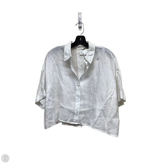 Top Short Sleeve By H&m In White, Size: M