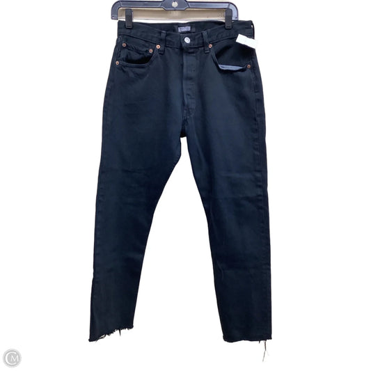 Jeans Straight By Reformation In Black Denim, Size: 6