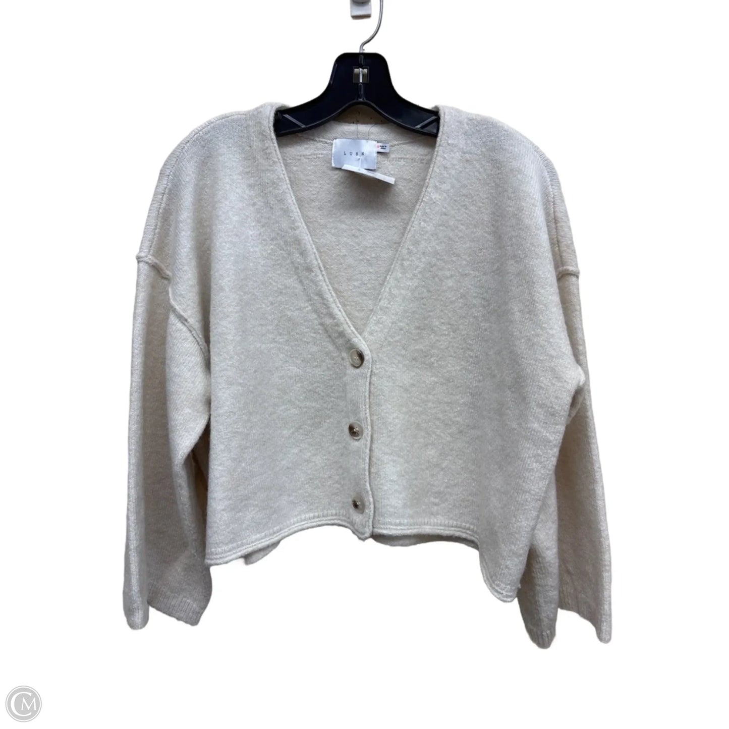 Sweater Cardigan By Lush In White, Size: Xs