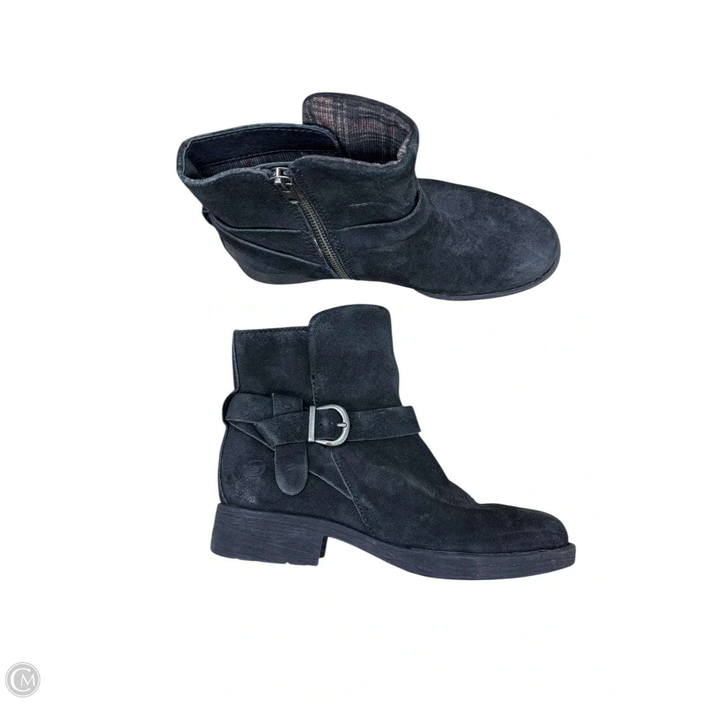 Boots Ankle Flats By Born In Black, Size: 6