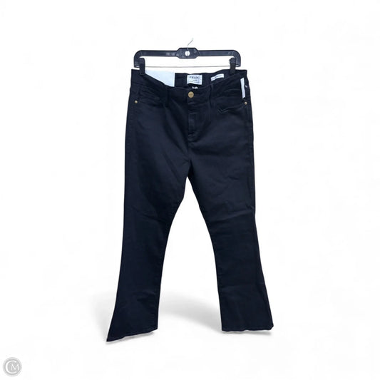 Jeans Boot Cut By Frame In Black Denim, Size: 16