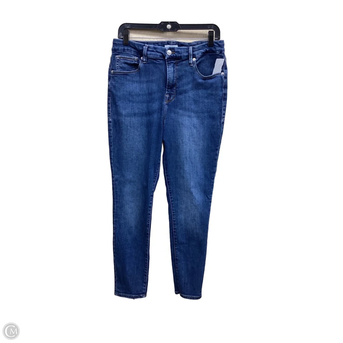 Jeans Skinny By Good American In Blue Denim, Size: 14