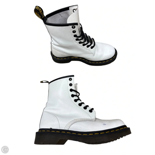 Boots Combat By Dr Martens In White, Size: 6