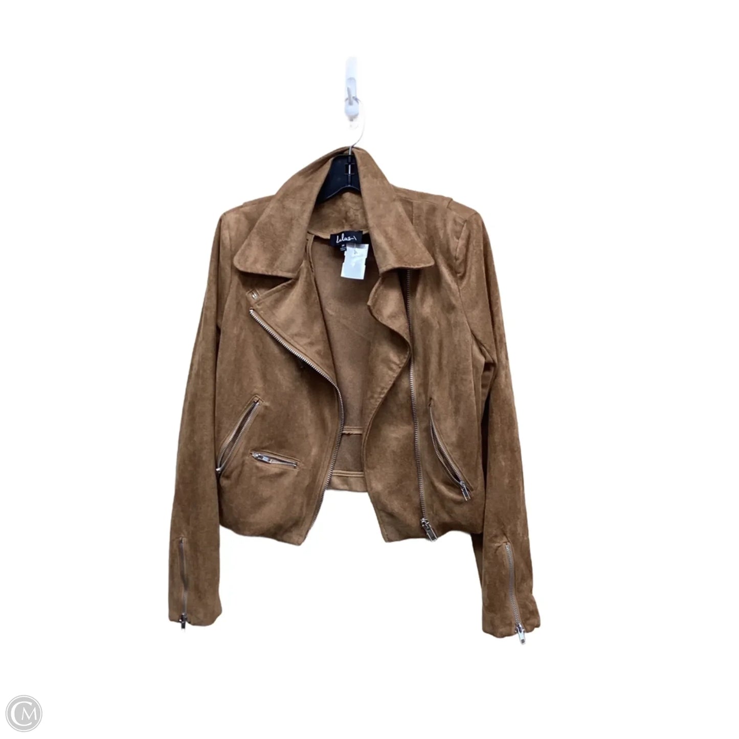 Jacket Moto By Lulus In Brown, Size: M