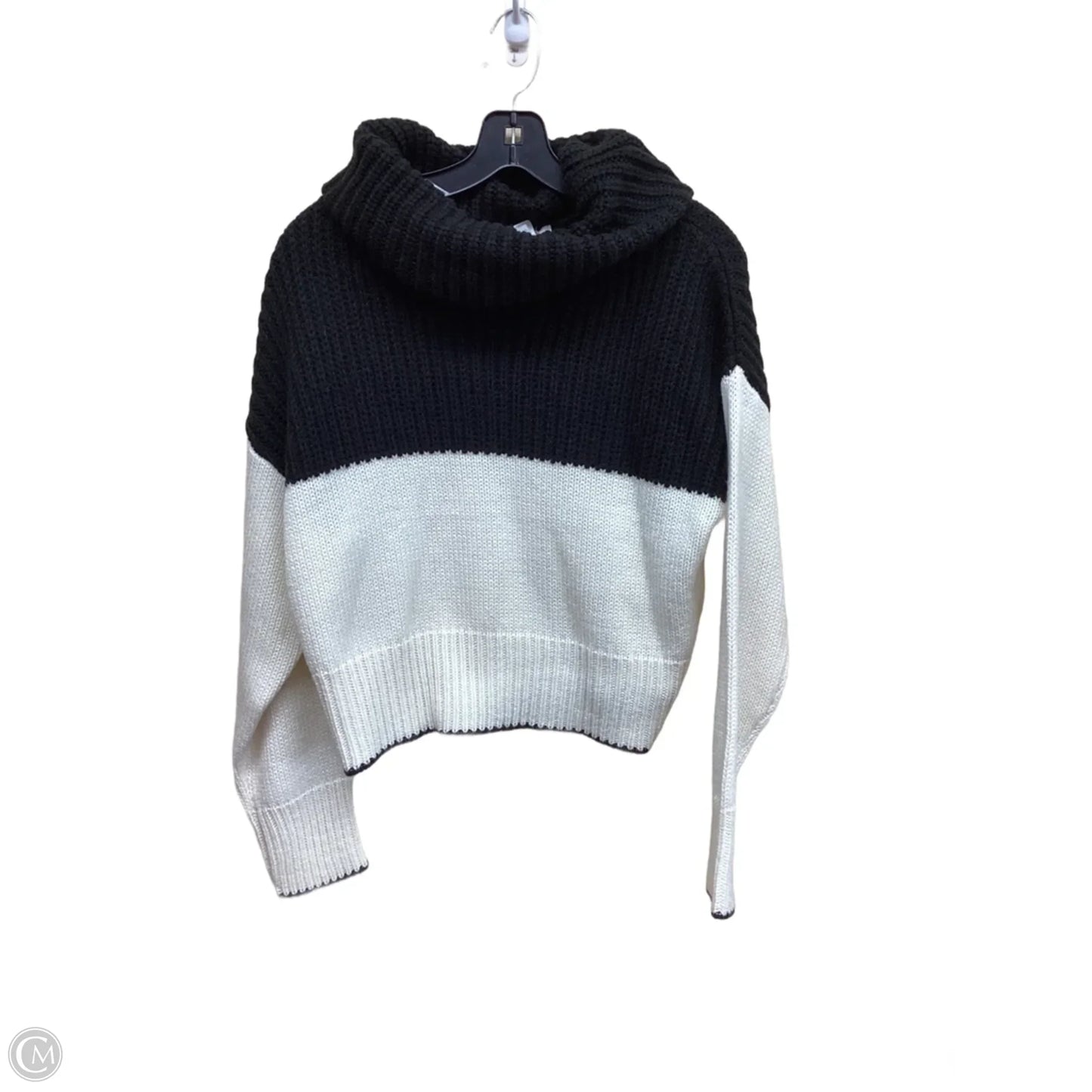 Sweater By Topshop In Black & White, Size: Xs