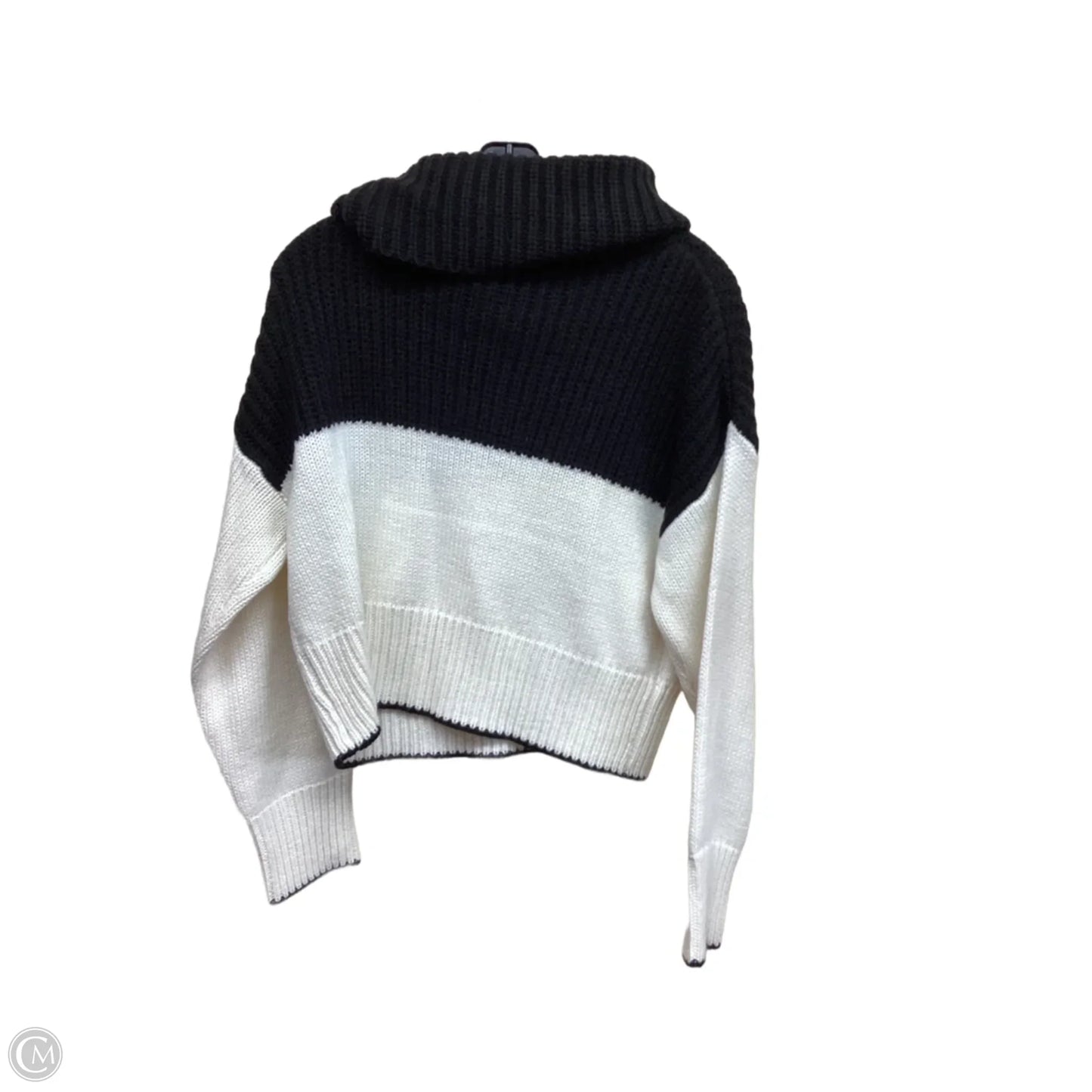 Sweater By Topshop In Black & White, Size: Xs