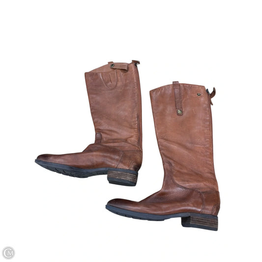 Boots Knee Flats By Sam Edelman In Brown, Size: 7.5