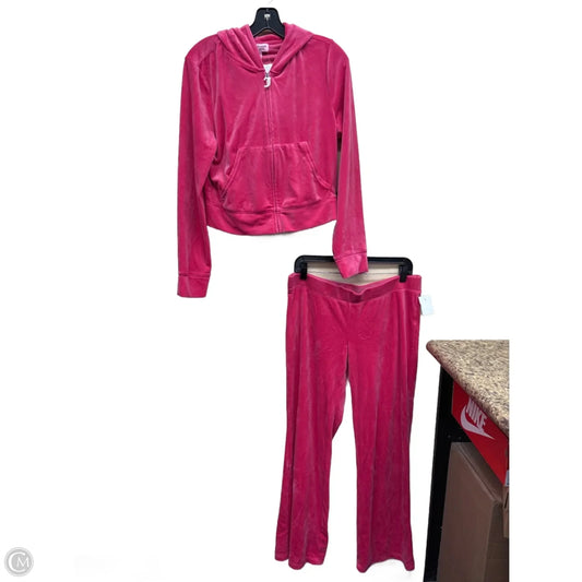 Pants Set 2pc By Juicy Couture In Pink, Size: L