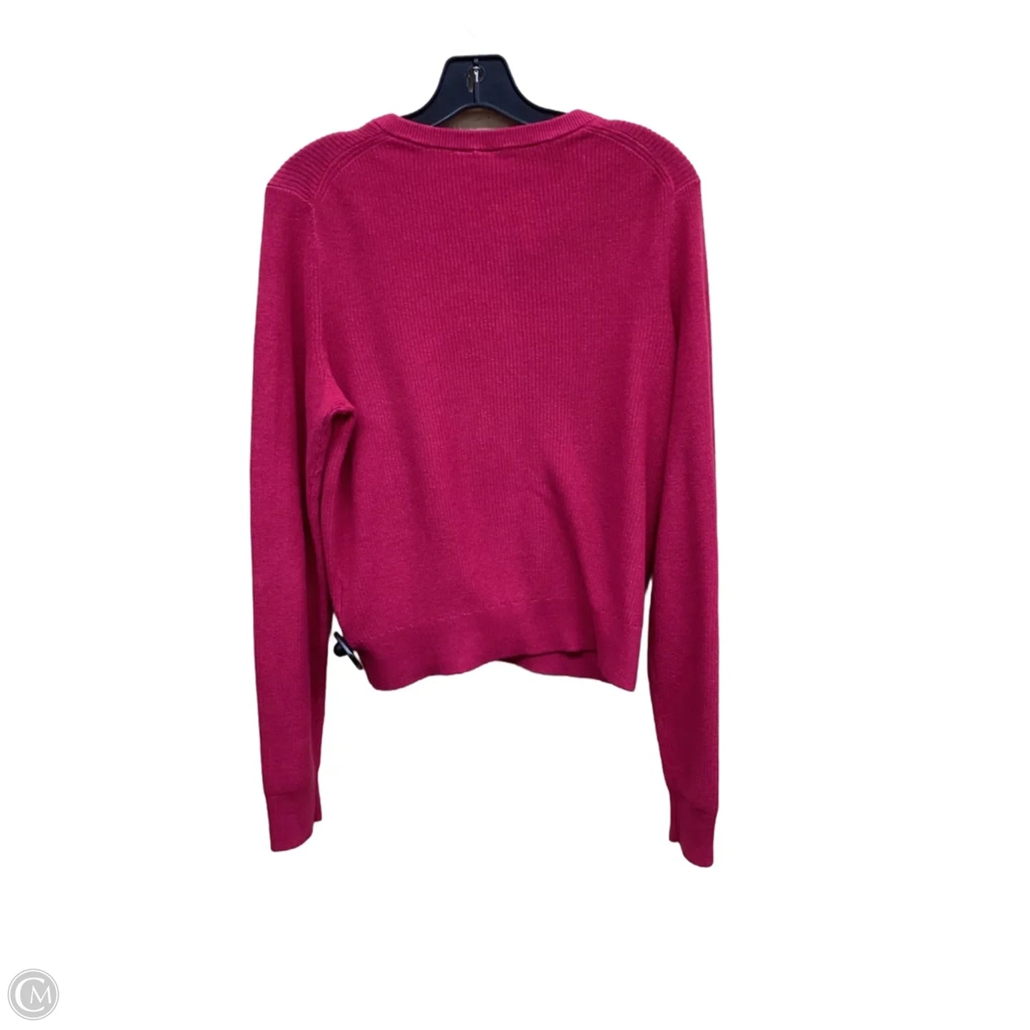 Sweater Cardigan By Gap In Pink, Size: S