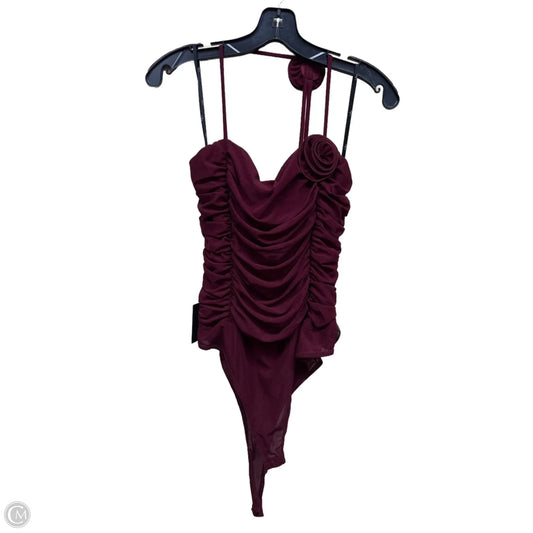 Bodysuit By Lulus In Maroon, Size: L