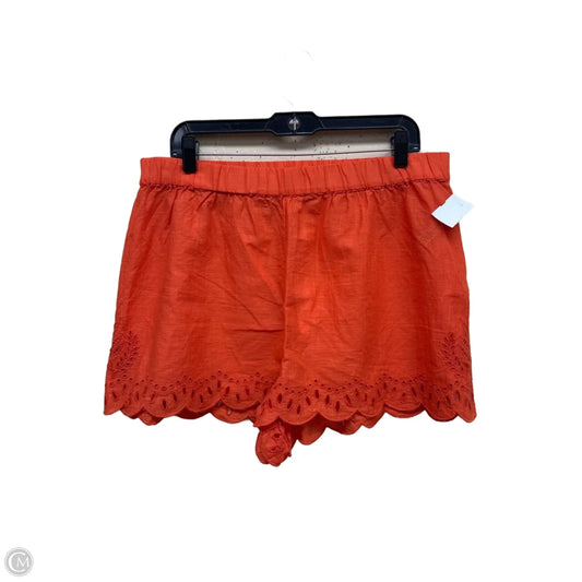 Shorts By Anthropologie In Orange, Size: L
