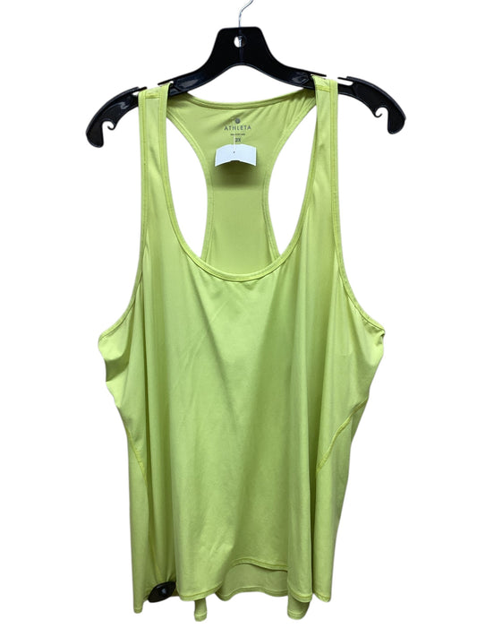 Athletic Tank Top By Athleta In Neon, Size: 2x