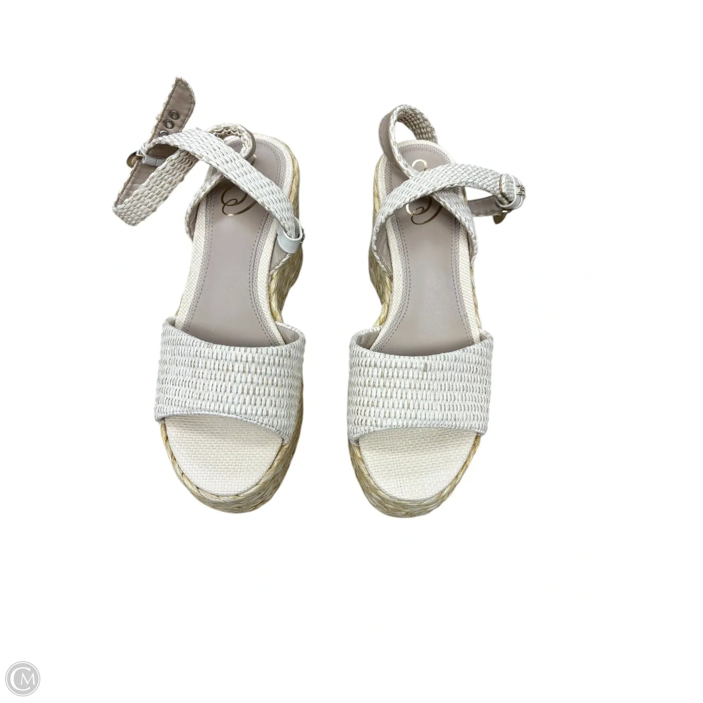 Shoes Heels Wedge By Sam Edelman In Cream, Size: 8