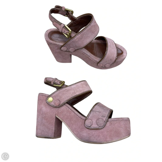 Shoes Luxury Designer By Chloe In Pink, Size: 8