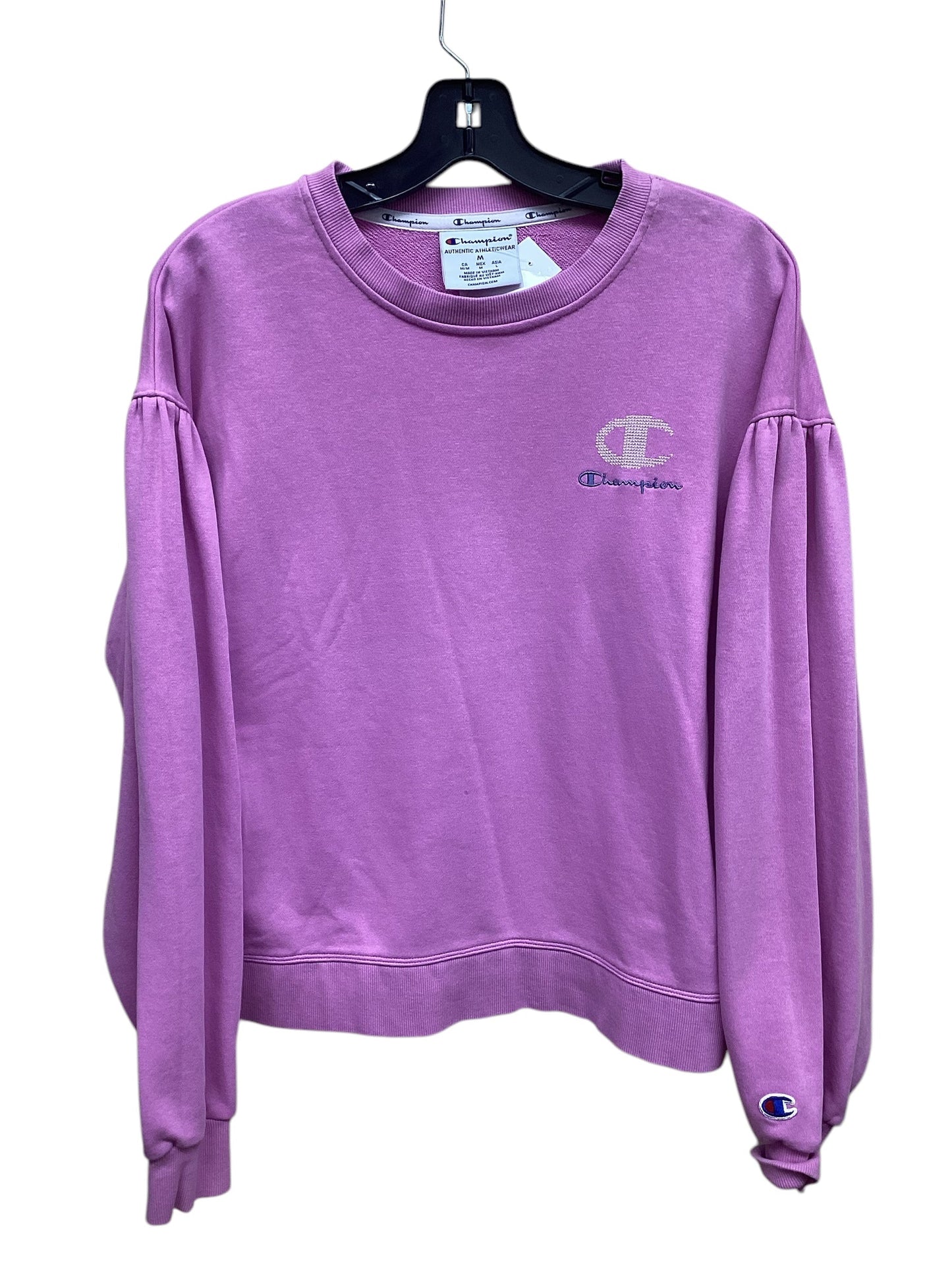 Athletic Jacket By Champion In Pink, Size: M