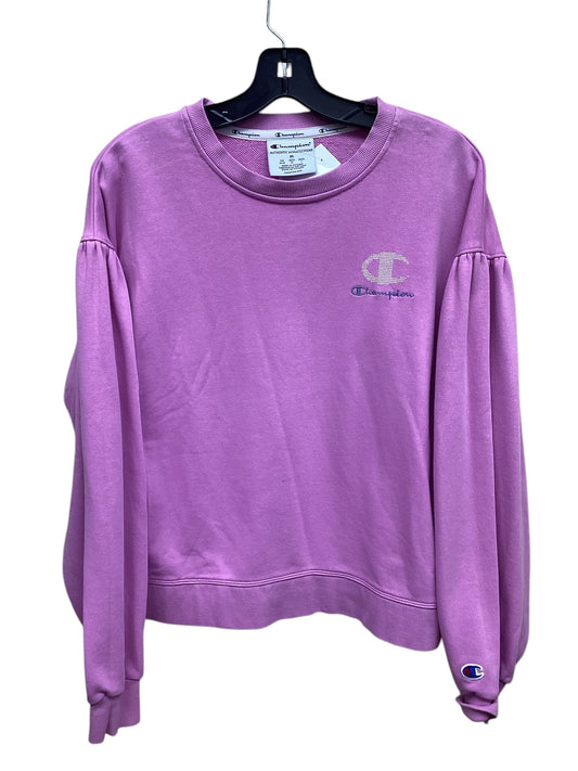 Athletic Jacket By Champion In Pink, Size: M
