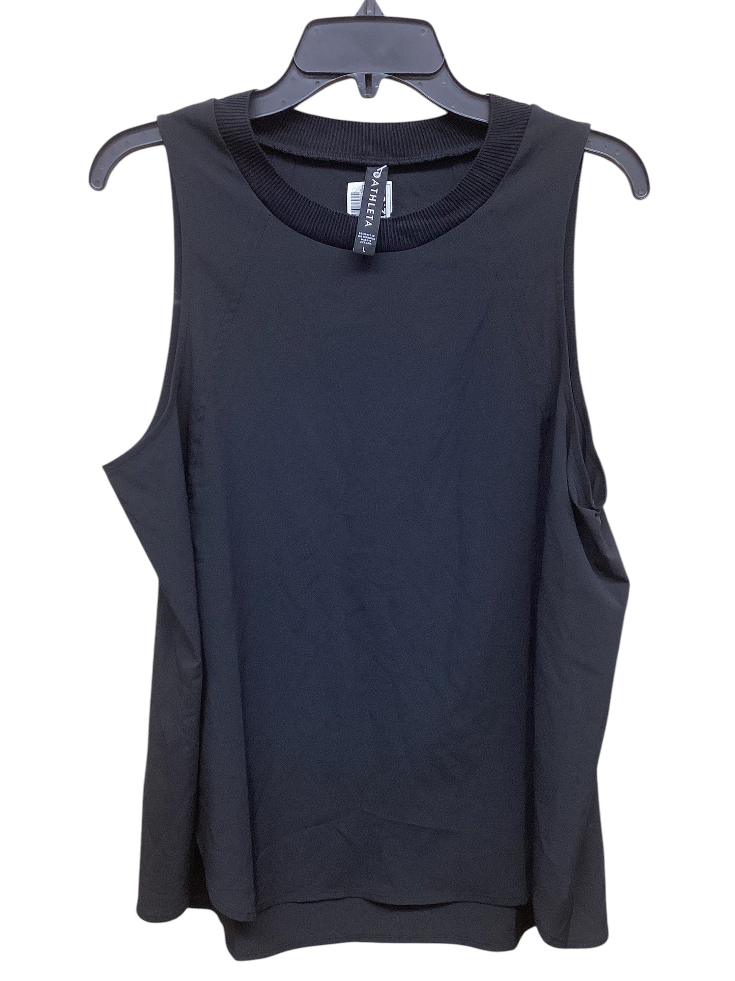 Athletic Tank Top By Athleta In Black, Size: L