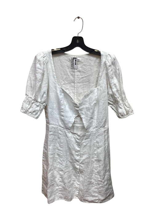 White Dress Casual Short Reformation, Size 8