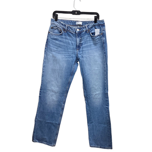 Jeans Straight By Zara In Blue Denim, Size: 10