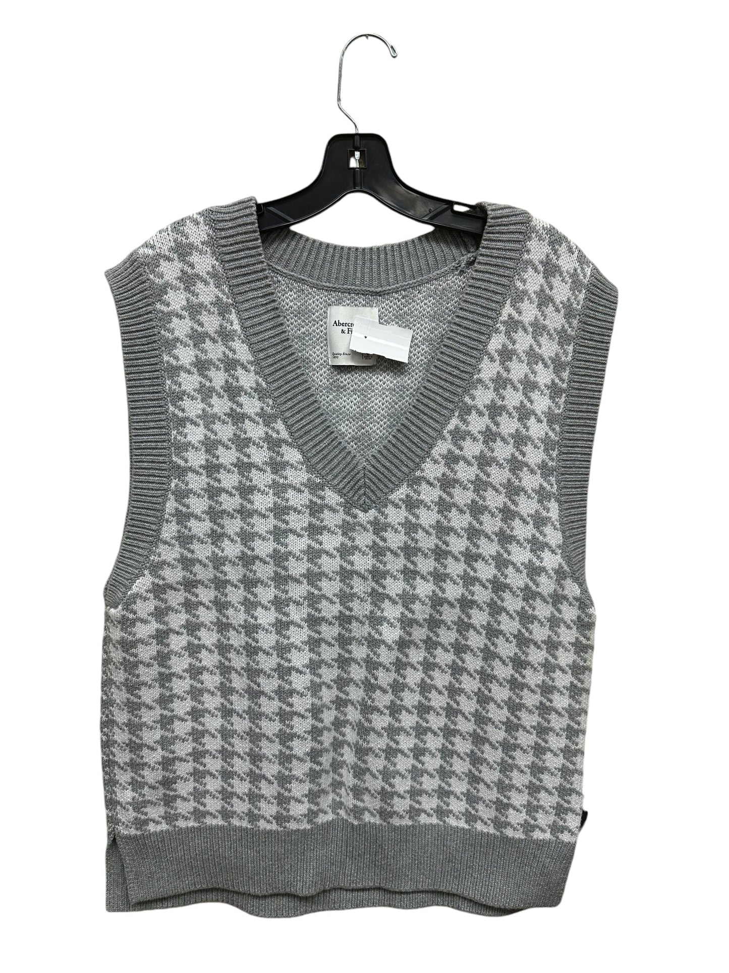 Vest Other By Abercrombie And Fitch In Grey & White, Size: L