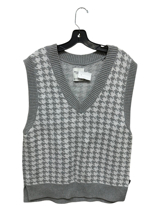 Vest Other By Abercrombie And Fitch In Grey & White, Size: L