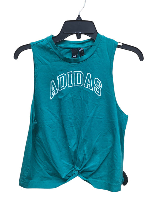 Athletic Tank Top By Adidas In Green, Size: M