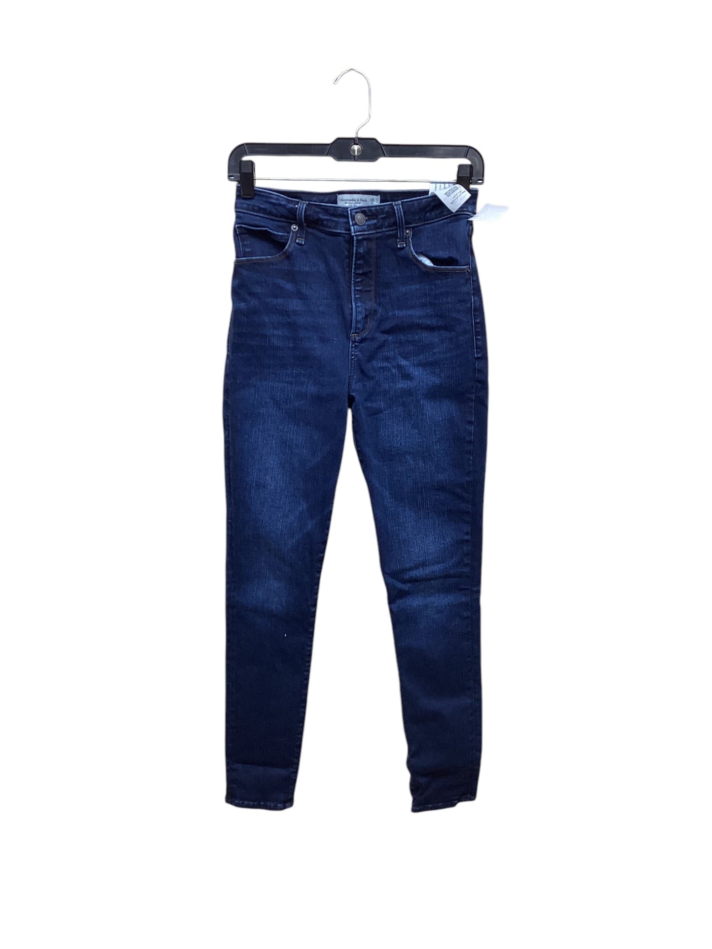 Jeans Skinny By Abercrombie And Fitch In Blue Denim, Size: 2