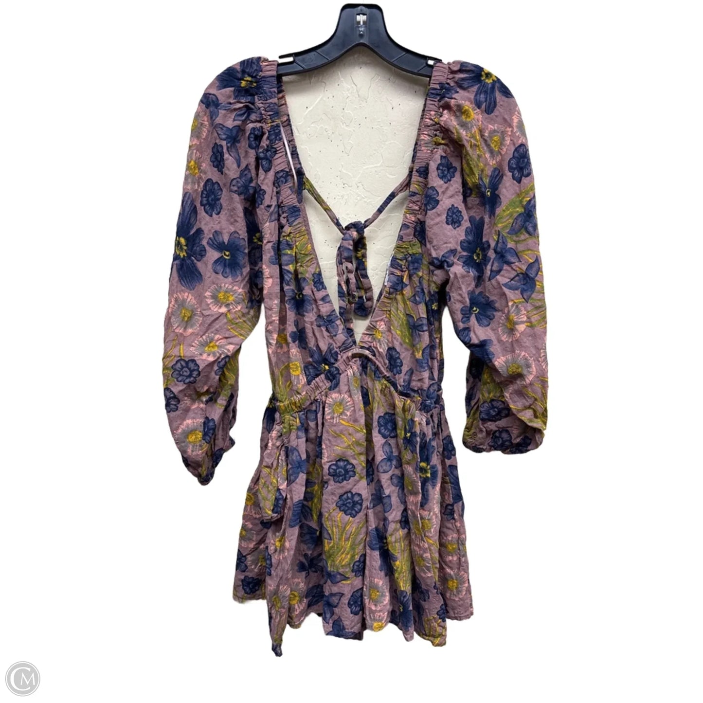 Romper By Clothes Mentor In Floral Print, Size: 0