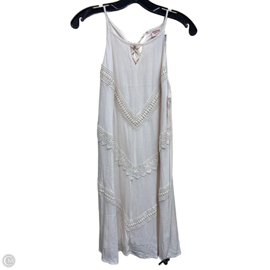 Dress Casual Midi By Mossimo In Cream, Size: M