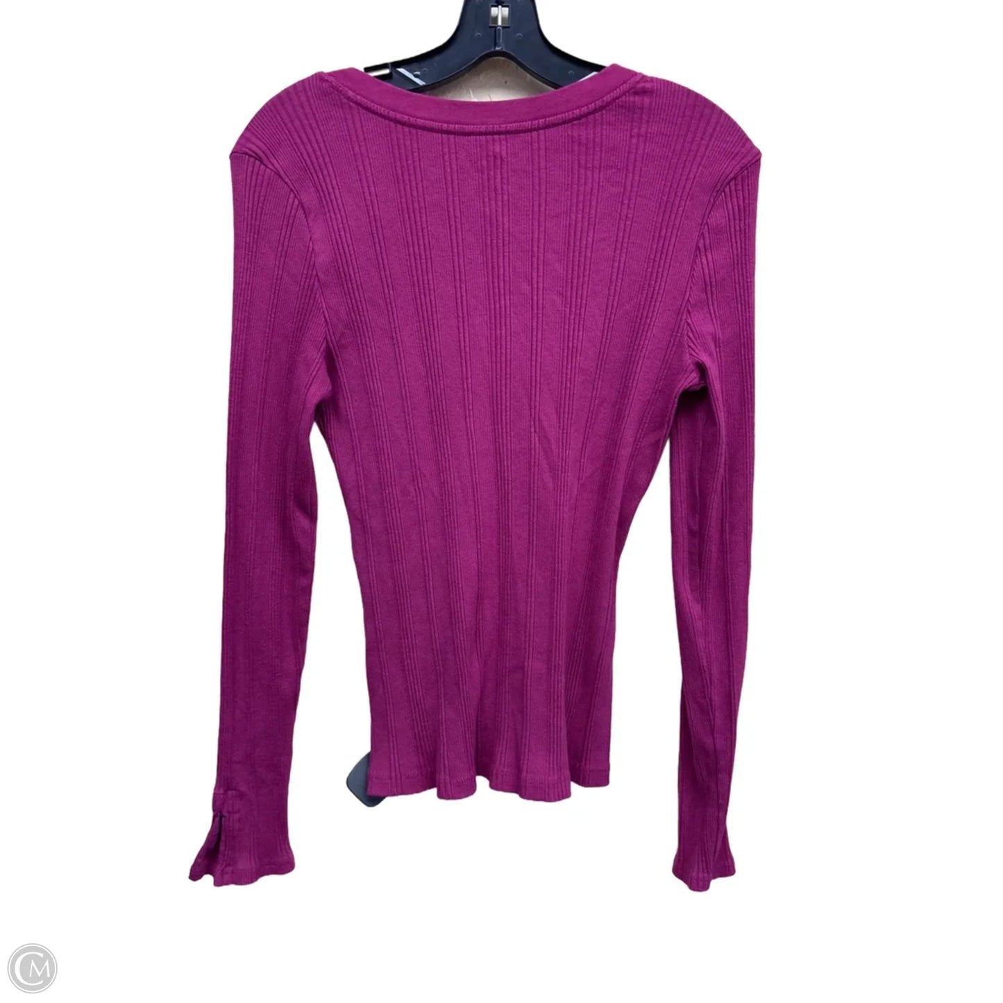 Top Long Sleeve By Maeve In Pink, Size: L