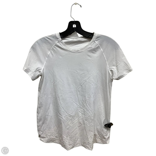 Athletic Top Short Sleeve By Lululemon In White