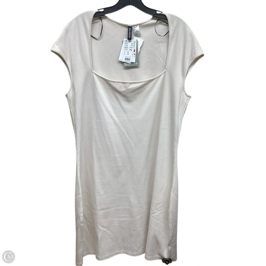 Dress Casual Midi By Divided In Beige, Size: Xxl