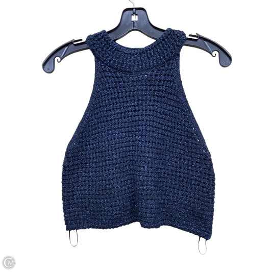 Top Sleeveless By House Of Harlow In Black & Blue, Size: L