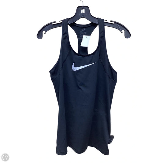 Athletic Tank Top By Nike Apparel In Black, Size: S