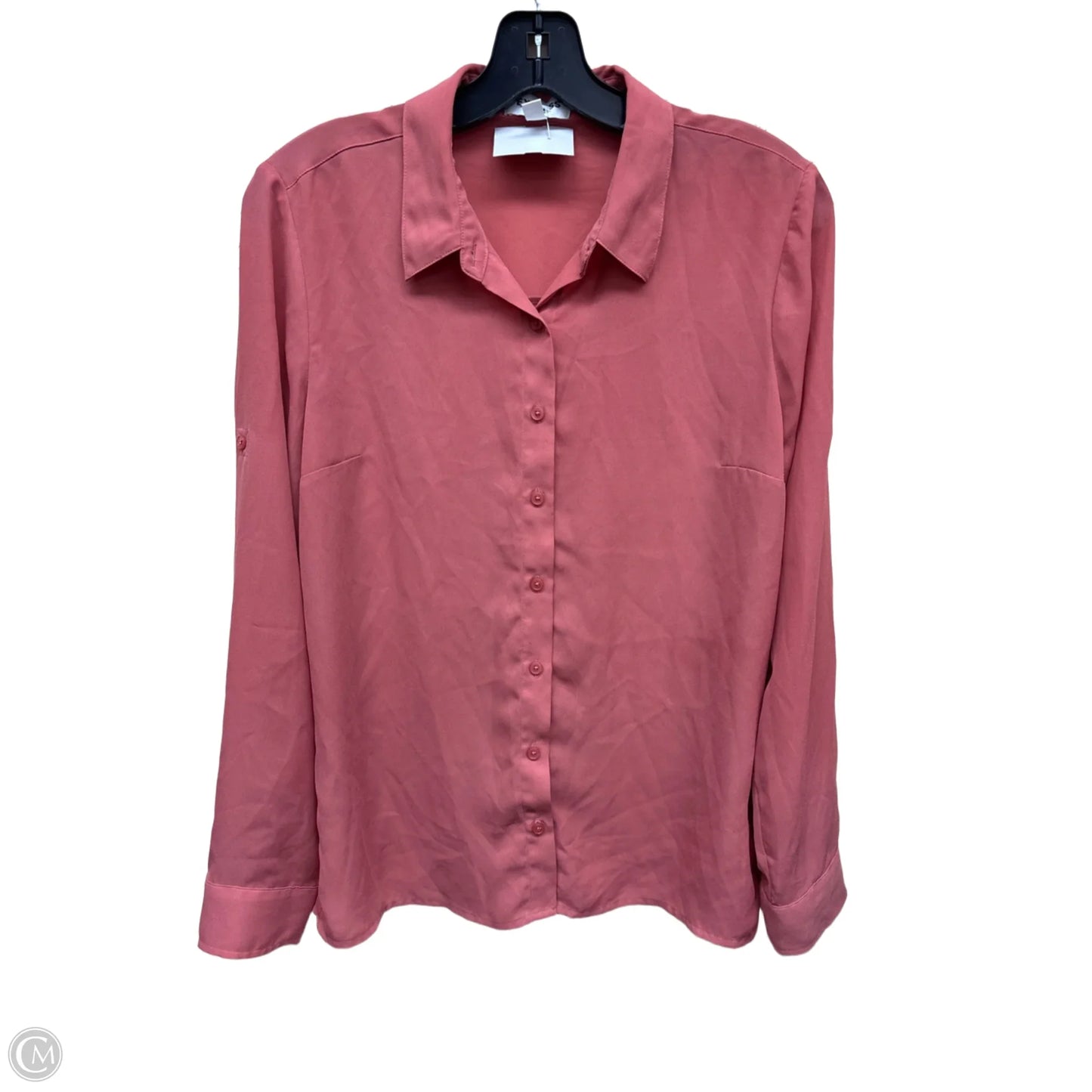 Top Long Sleeve By Express In Pink, Size: M