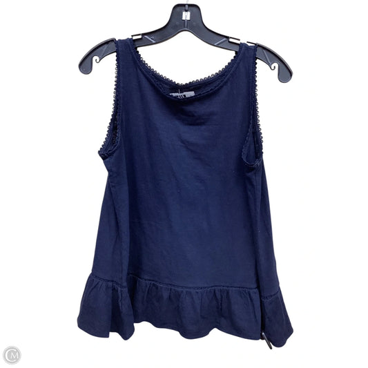 Top Sleeveless By Loft In Navy, Size: Xs