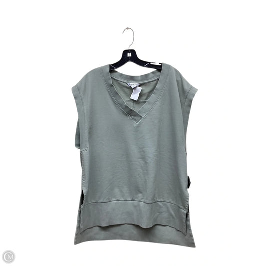 Athletic Top Short Sleeve By Athleta In Green, Size: L