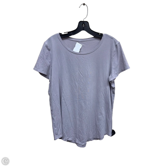 Athletic Top Short Sleeve By Lululemon In Purple